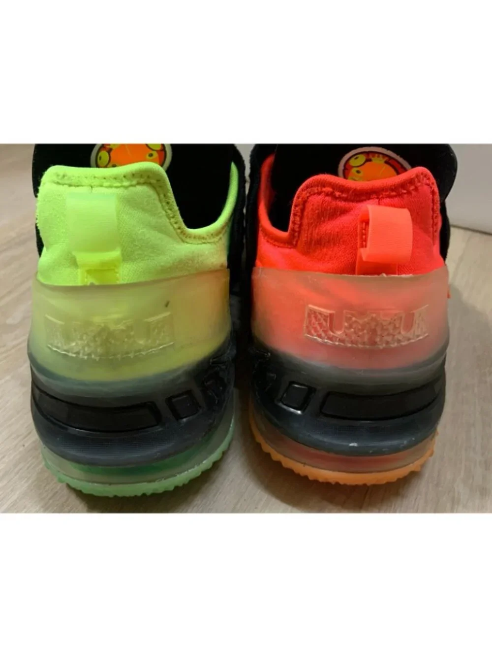 Nike LeBron XVIII 18 Black Crimson Volt Shoes CW2760-009 Size 6y